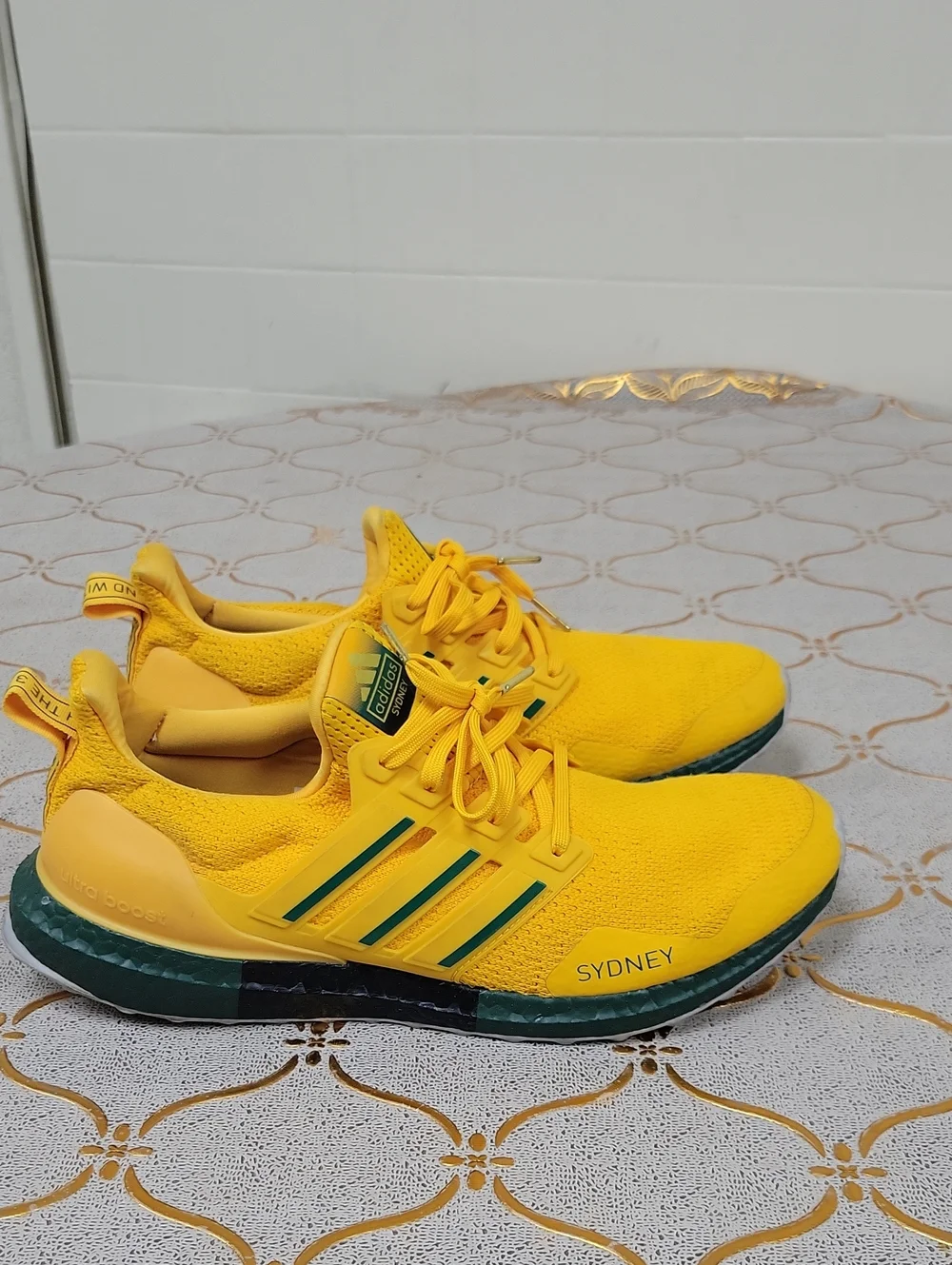 adidas Kids Bright Yellow Athletic Sneakers